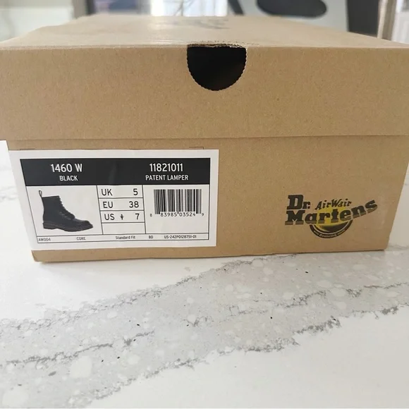 Dr. Martens 1460 Patent Leather Lace Up Boots - Picture 11 of 16